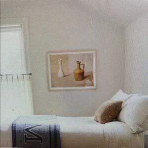 New! Anthropologie-Faribault Monogram Wool Blend Throw Blanket-“M”